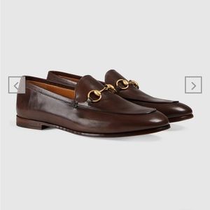 GUCCI JORDAAN LEATHER LOAFER